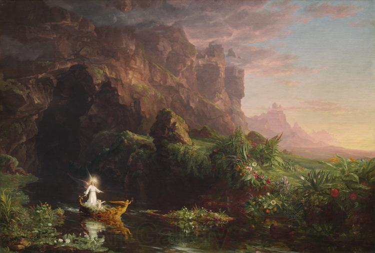 Thomas Cole The Voyage of Life:Childhood (mk13) Spain oil painting art